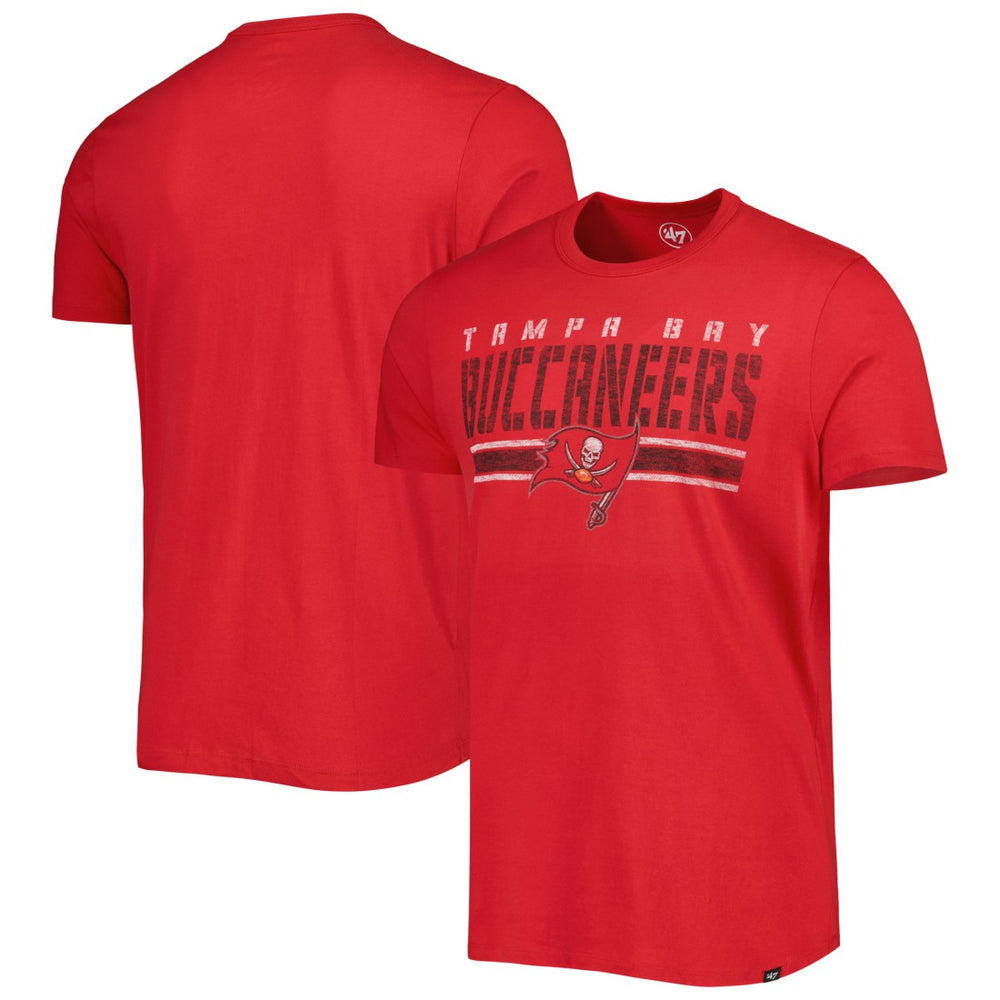 Tampa Bay Buccaneers '47 Team Stripe T-Shirt - Red T-shirts