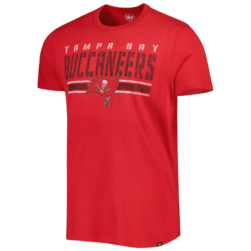 Tampa Bay Buccaneers '47 Team Stripe T-Shirt - Red T-shirts