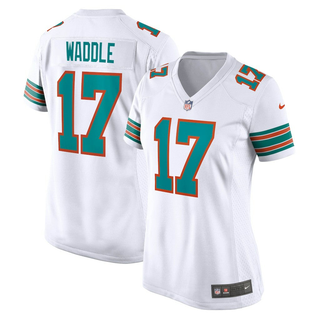Jaylen Waddle Miami Dolphins Women's Game Jersey - White Jerseys