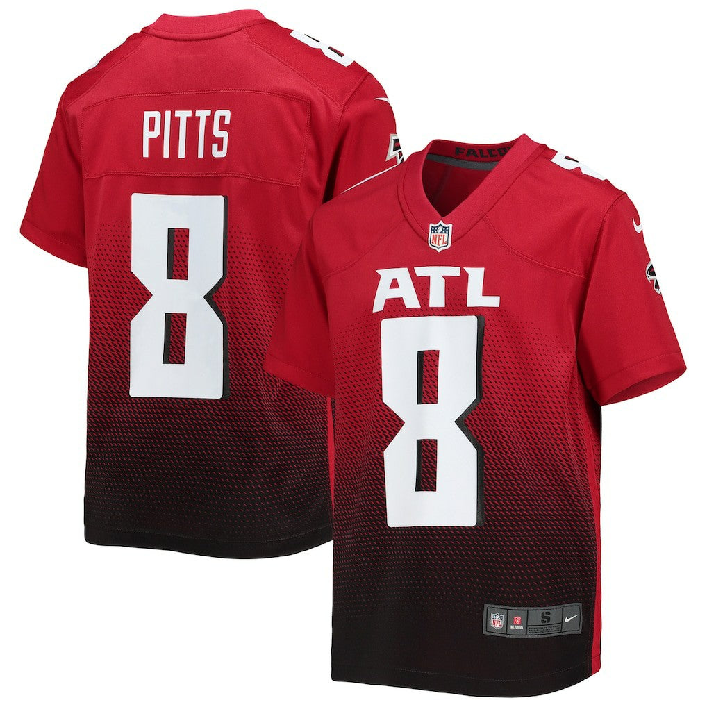 Kyle Pitts Sr. Atlanta Falcons Youth Game Jersey - Red Jerseys
