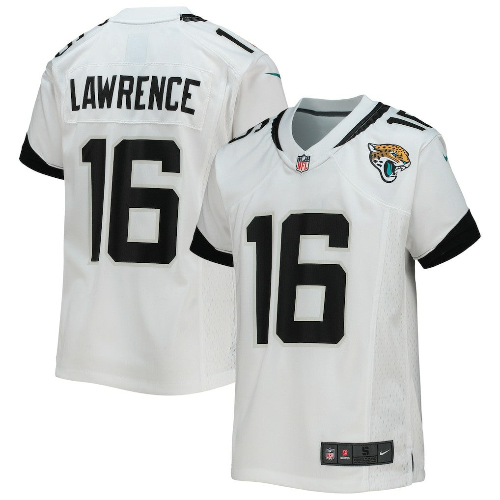 Trevor Lawrence Jacksonville Jaguars Youth Game Jersey - White Jerseys
