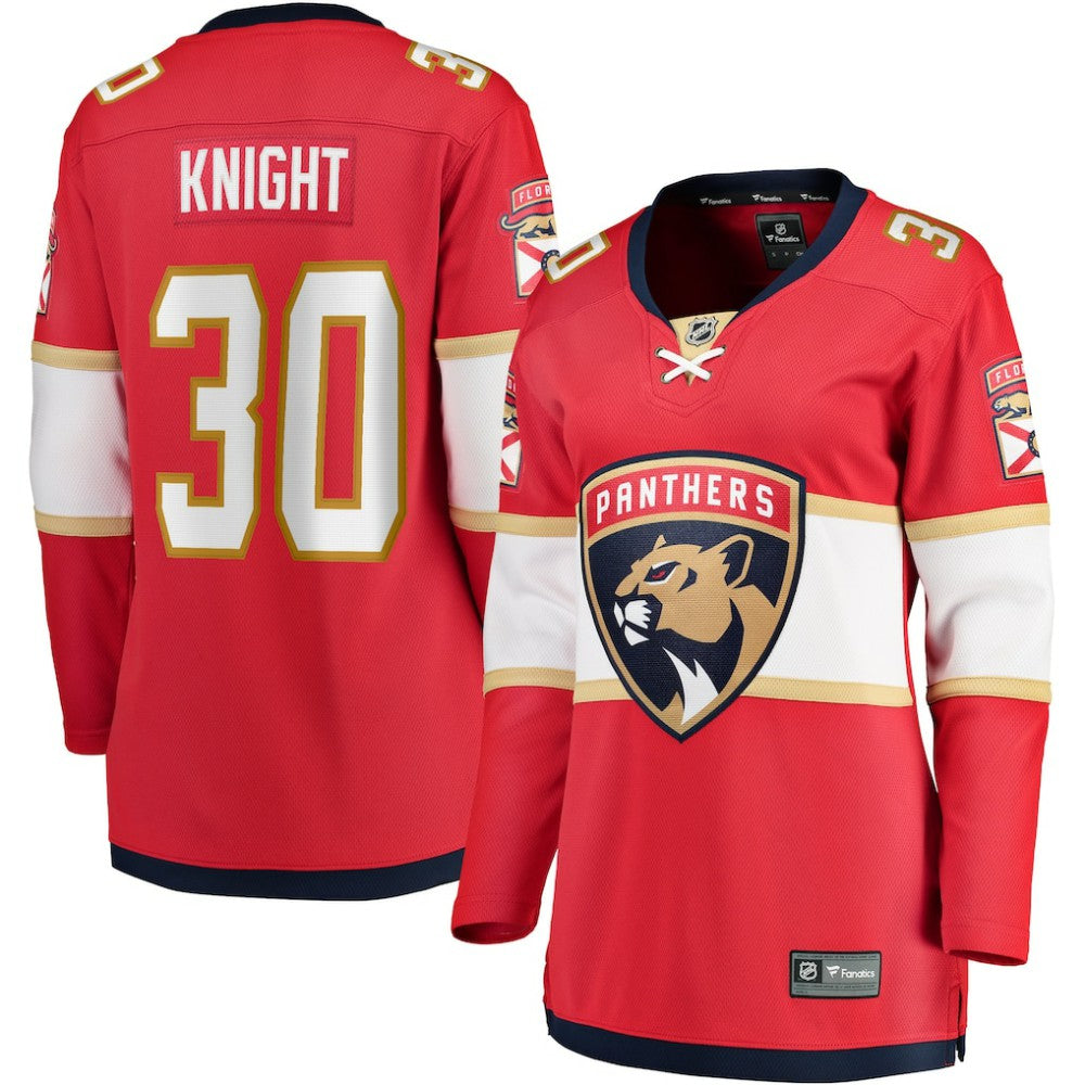 Spencer Knight Florida Panthers Fanatics Women's Home Breakaway Jersey - Red | US 4359488