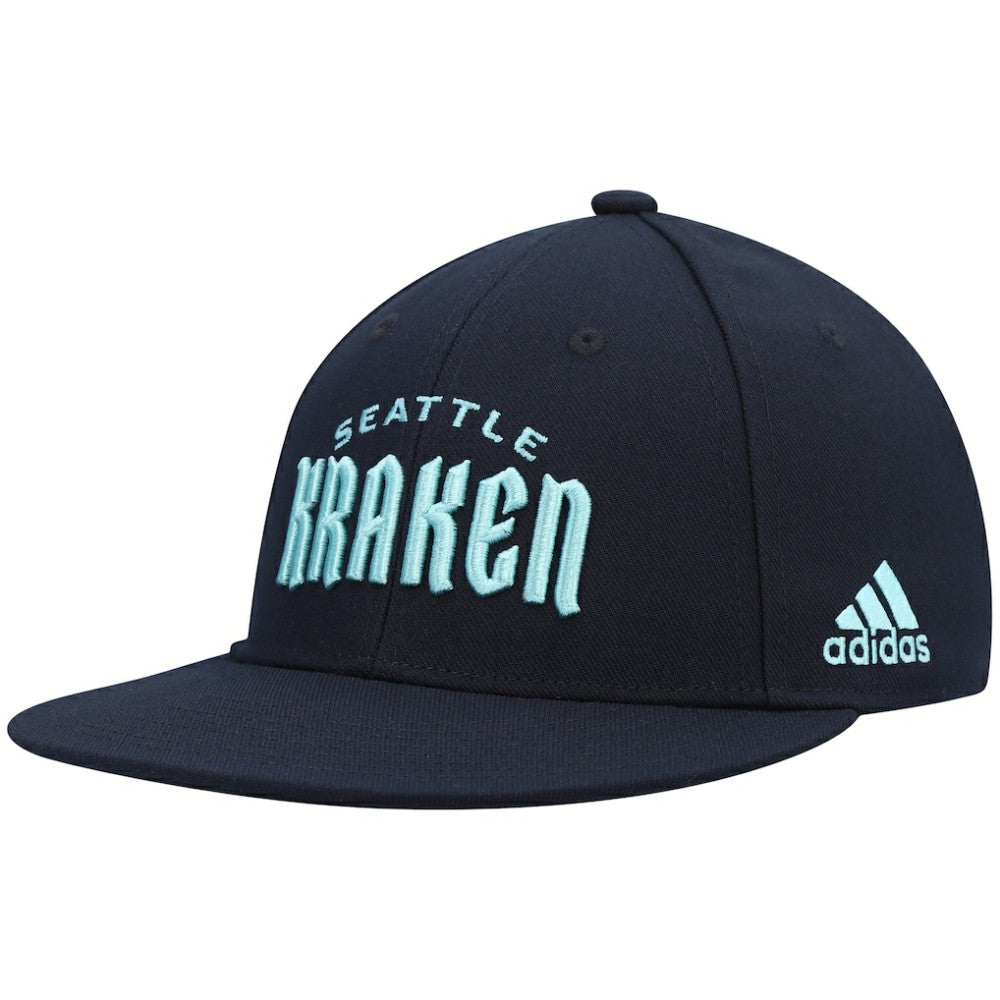 Seattle Kraken adidas Team Snapback Hat - Deep Sea Blue | US 4360152