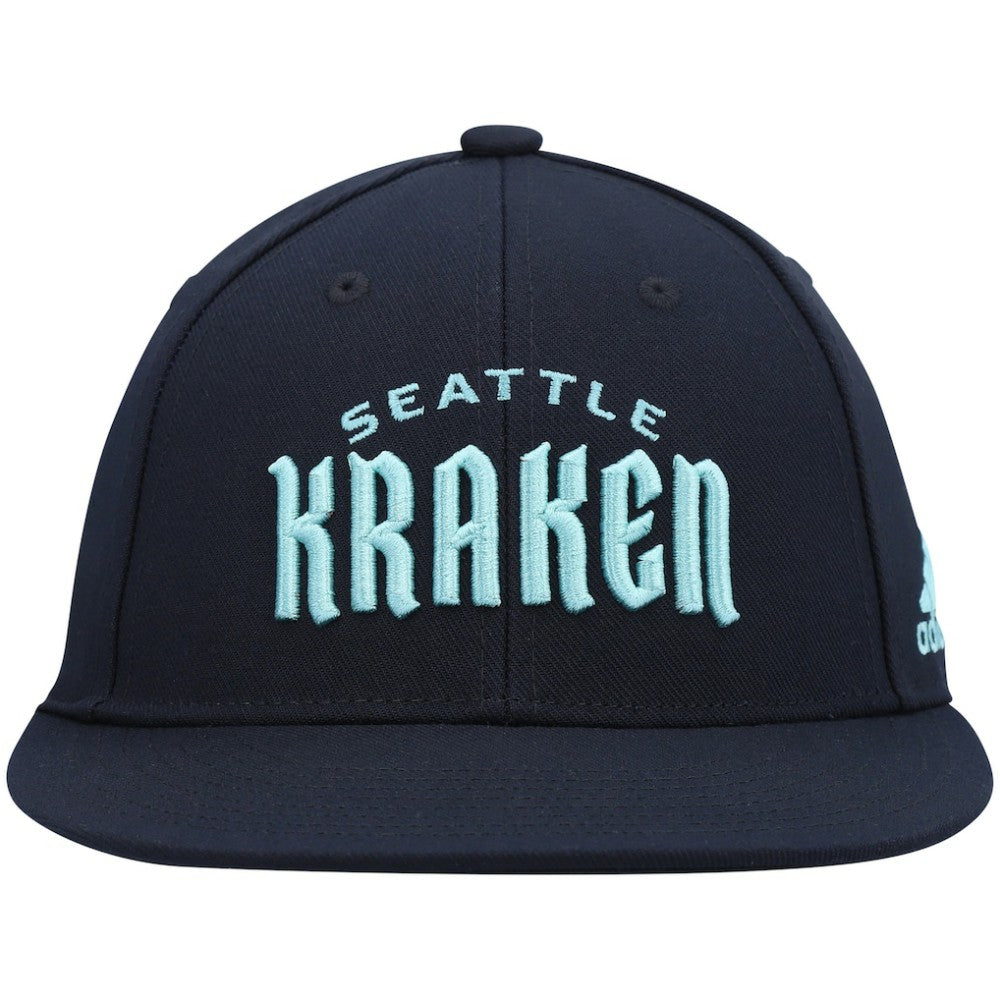 Seattle Kraken adidas Team Snapback Hat - Deep Sea Blue | US 4360152