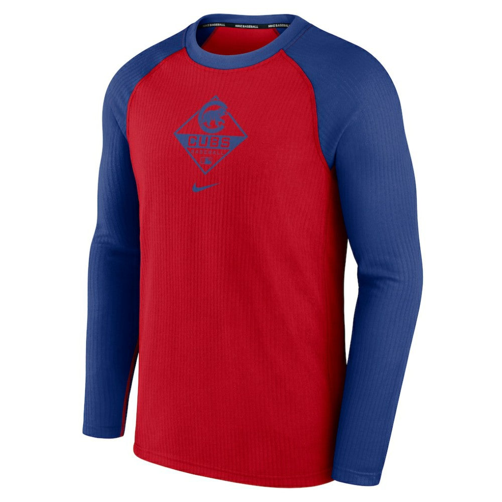 Chicago Cubs Nike Game Authentic Collection Performance Raglan Long Sleeve T-Shirt - Red/Royal T-shirts