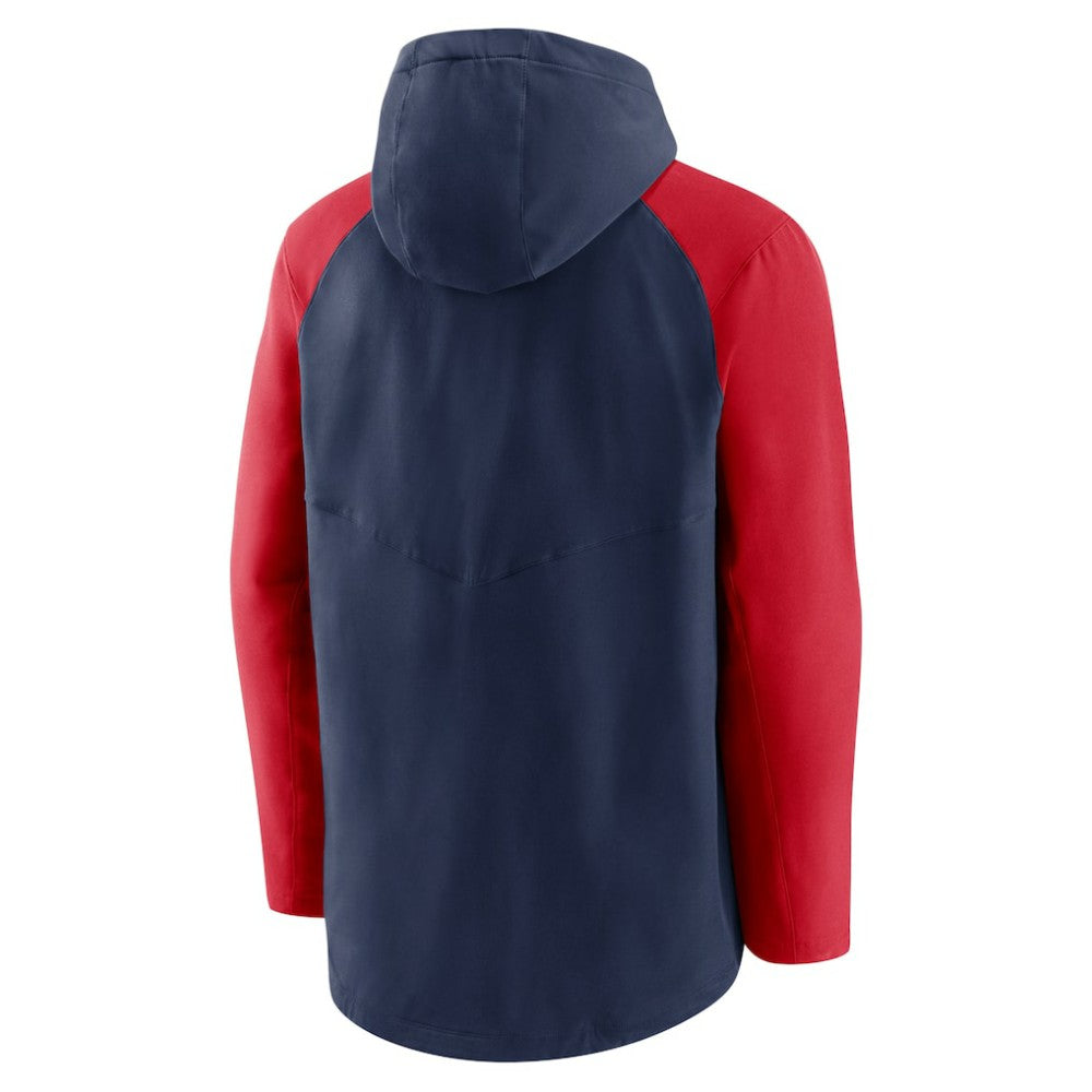 Atlanta Braves Nike Authentic Collection Performance Raglan Full-Zip Hoodie - Navy/Red Hoodies