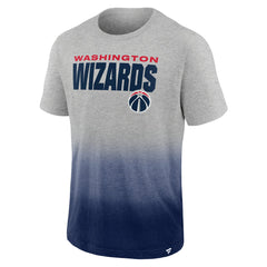 Washington Wizards Board Crasher Dip-Dye T-Shirt Heathered Gray/Navy - Fanatics