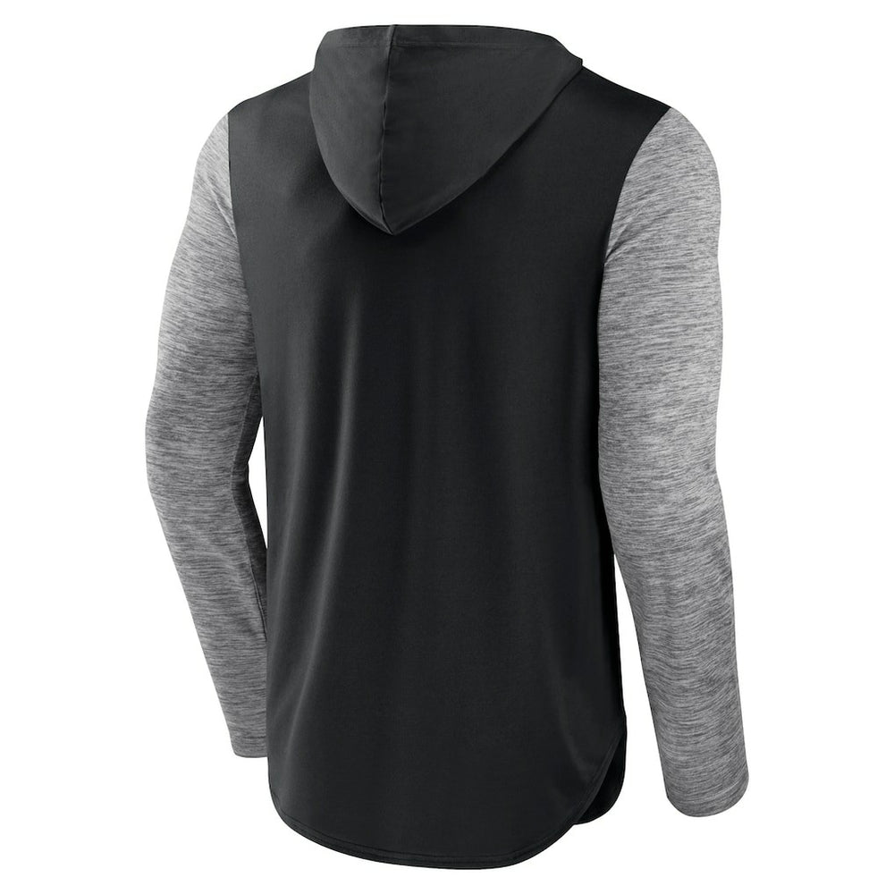 Brooklyn Nets Deep Rotation Performance Pullover Hoodie Black/Heathered Charcoal - Fanatics