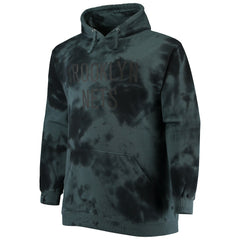 Brooklyn Nets Big & Tall Wordmark Cloud Dye Pullover Hoodie Black - Fanatics