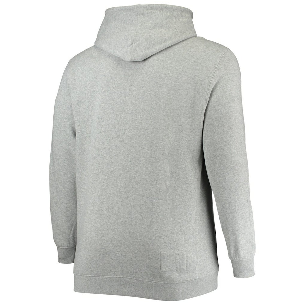 Philadelphia 76ers Hardwood Classics Big & Tall Throwback Pullover Hoodie Heathered Gray - Mitchell & Ness