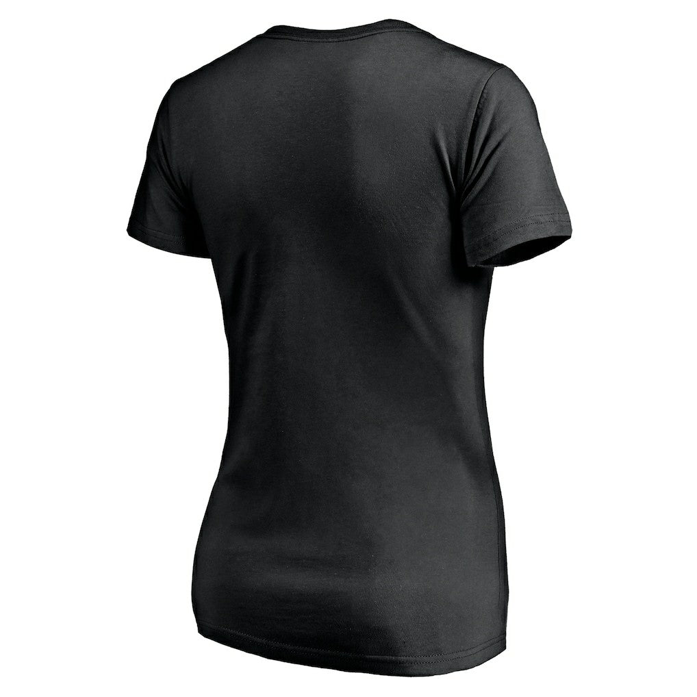 Alvin Kamara New Orleans Saints Women's Checkdown V-Neck T-Shirt - Black T-shirts