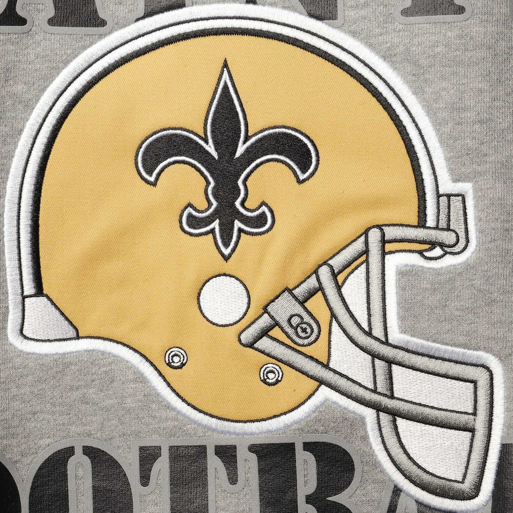 New Orleans Saints Starter Locker Room Throwback End Zone Pullover Sweatshirt - Gray Pullover