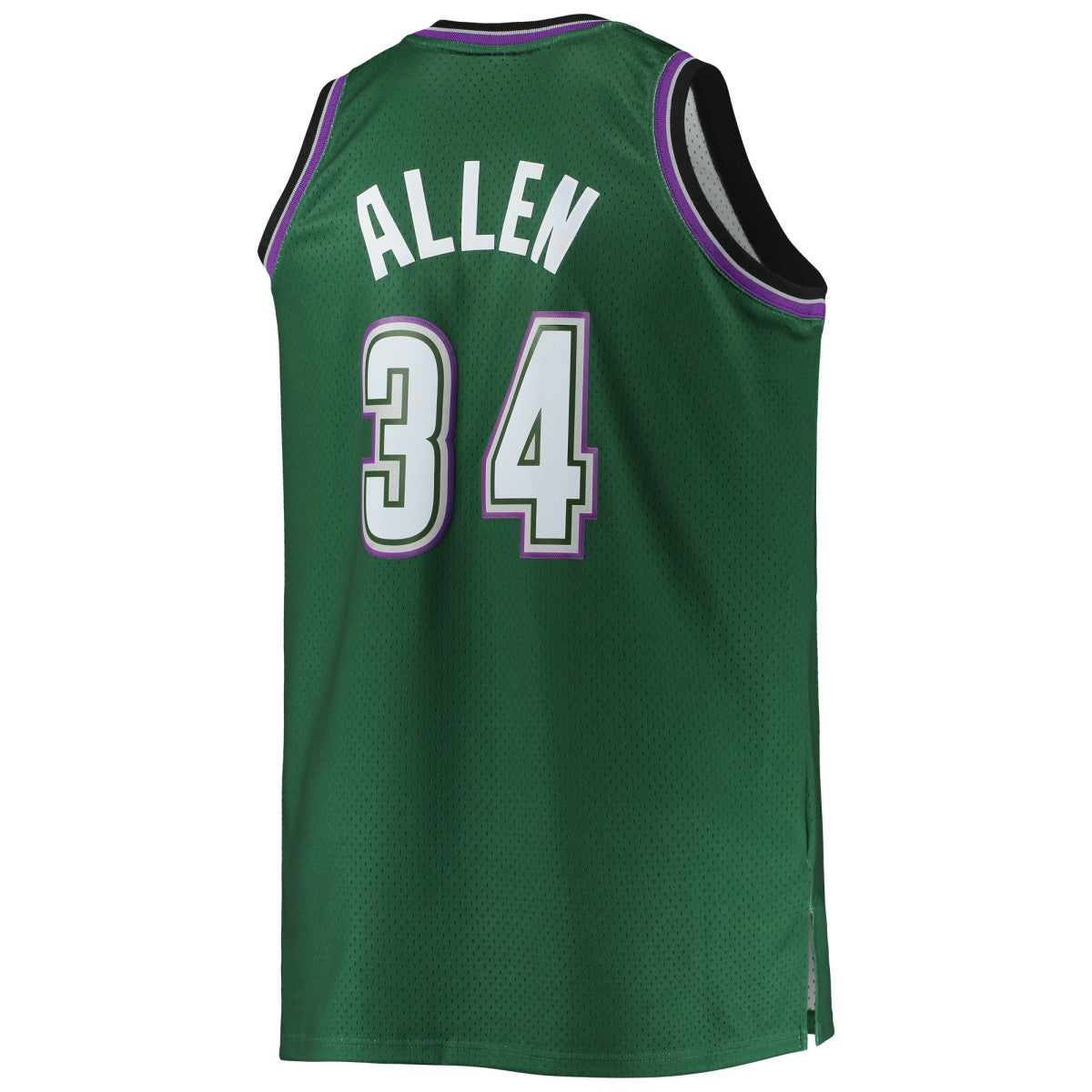 Ray Allen Milwaukee Bucks Big & Tall 1996/97 Hardwood Classics Swingman Jersey Hunter Green - Mitchell & Ness