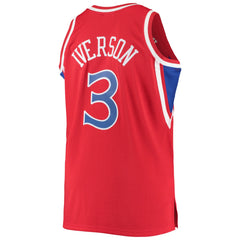 Allen Iverson Philadelphia 76ers 1996/97 Big & Tall Hardwood Classics Swingman Jersey Red - Mitchell & Ness