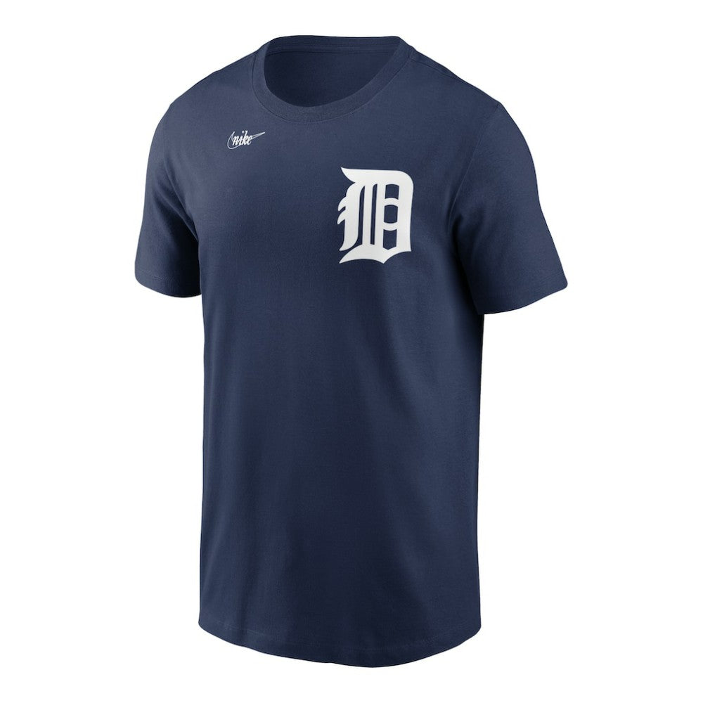 Detroit Tigers Nike Cooperstown Collection Wordmark T-Shirt - Navy T-shirts