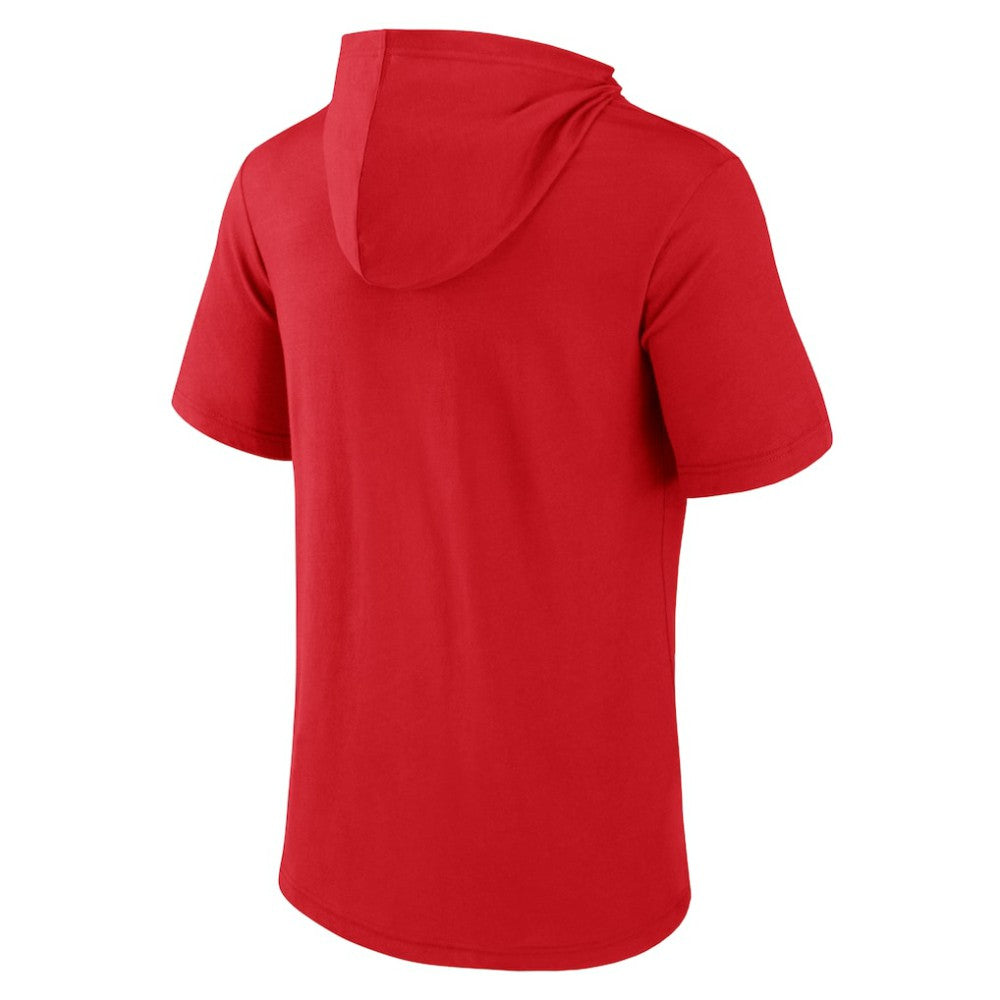 St. Louis Cardinals Fanatics Iconic Rebel Short Sleeve Hooded Top - Red Tops