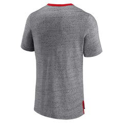 St. Louis Cardinals Fanatics Iconic Team Element Speckled Ringer T-Shirt - Heathered Gray T-shirts