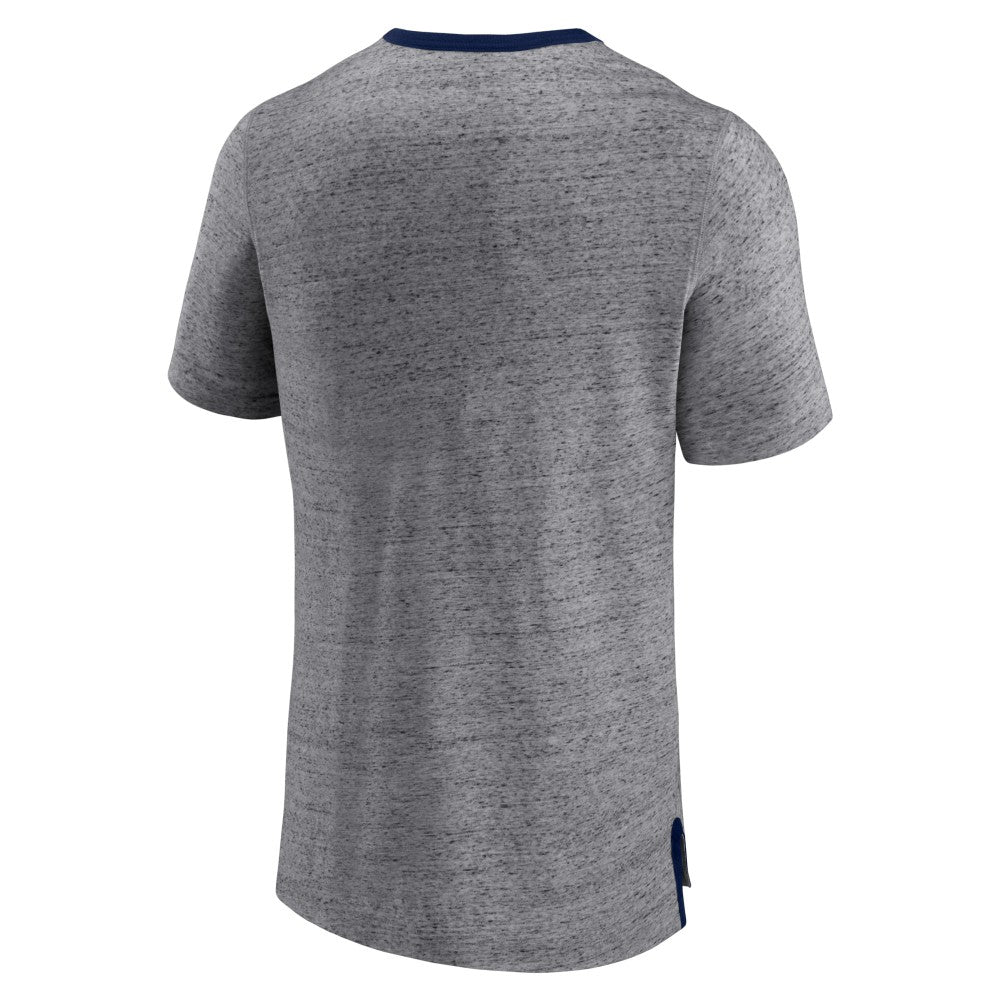 Minnesota Twins Fanatics Iconic Team Element Speckled Ringer T-Shirt - Heathered Gray T-shirts