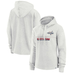 Washington Capitals Fanatics Women's True Classics Legacy Quarter-Zip Hoodie - Ash | US 4370589