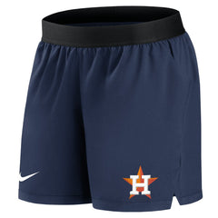 Houston Astros Nike Women's Authentic Collection Flex Vent Max Performance Shorts - Navy Shorts