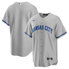 Kansas City Royals Nike Road Replica Team Jersey - Gray Jerseys