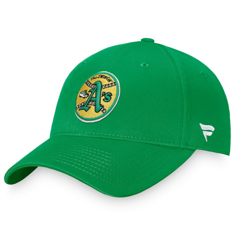 Athletics Fanatics Cooperstown Collection Core Adjustable Hat - Green Hats
