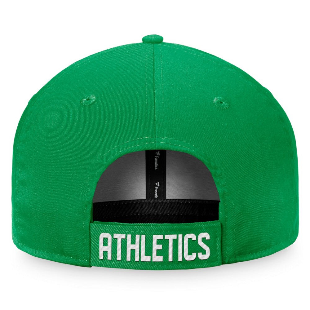 Athletics Fanatics Cooperstown Collection Core Adjustable Hat - Green Hats