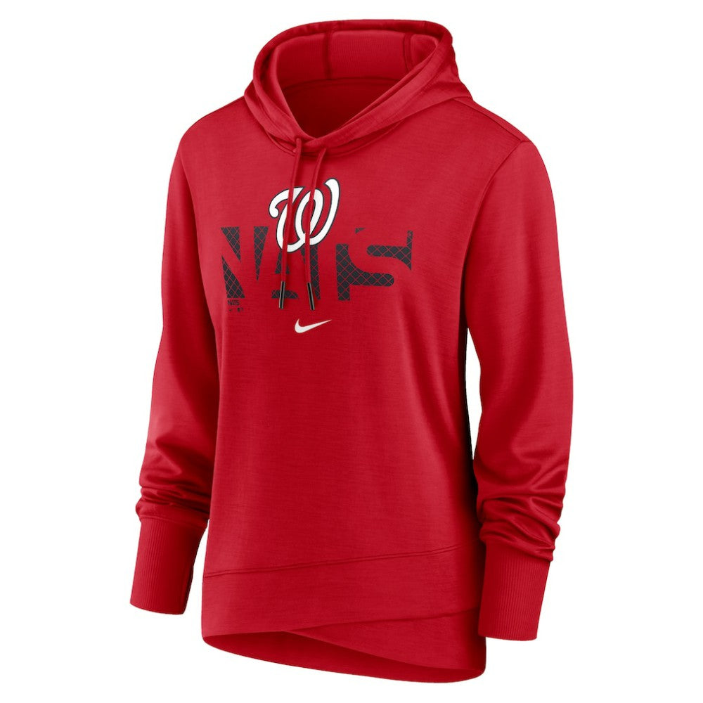 Washington Nationals Nike Women's Diamond Knockout Performance Pullover Hoodie - Red Hoodies