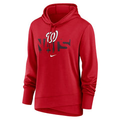 Washington Nationals Nike Women's Diamond Knockout Performance Pullover Hoodie - Red Hoodies