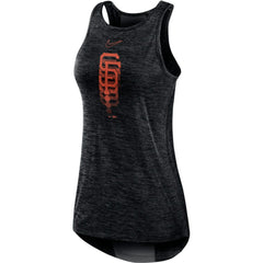 San Francisco Giants Nike Women's Logo Fade High Neck Performance Tank Top - Black Tanks