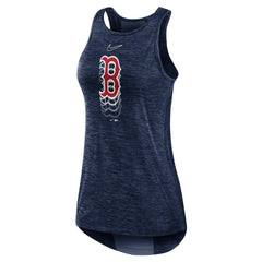 Boston Red Sox Nike Women's Logo Fade High Neck Performance Tank Top - Navy Tanks