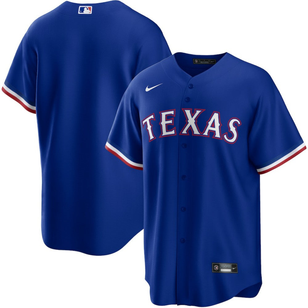 Texas Rangers Nike Alternate Replica Team Logo Jersey - Royal Jerseys