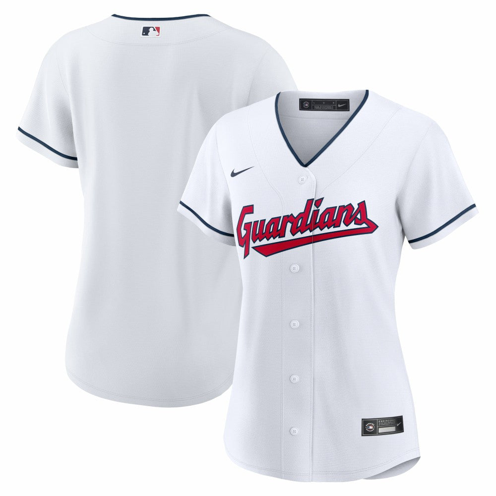 Women's Cleveland Guardians Nike Home Replica Team Jersey - White Jerseys