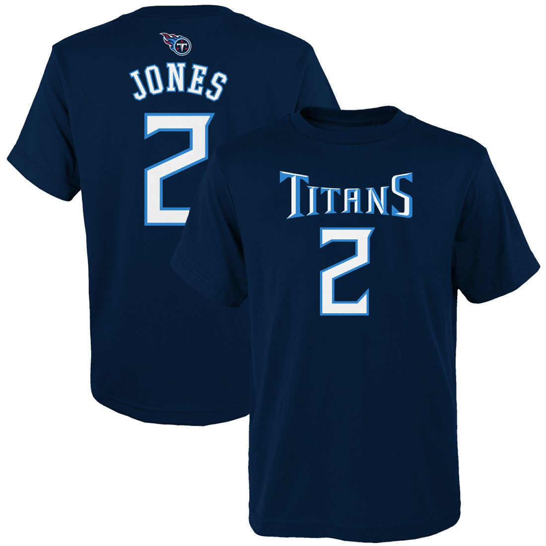 Julio Jones Tennessee Titans Youth Mainliner Player Name & Number T-Shirt - Navy T-shirts