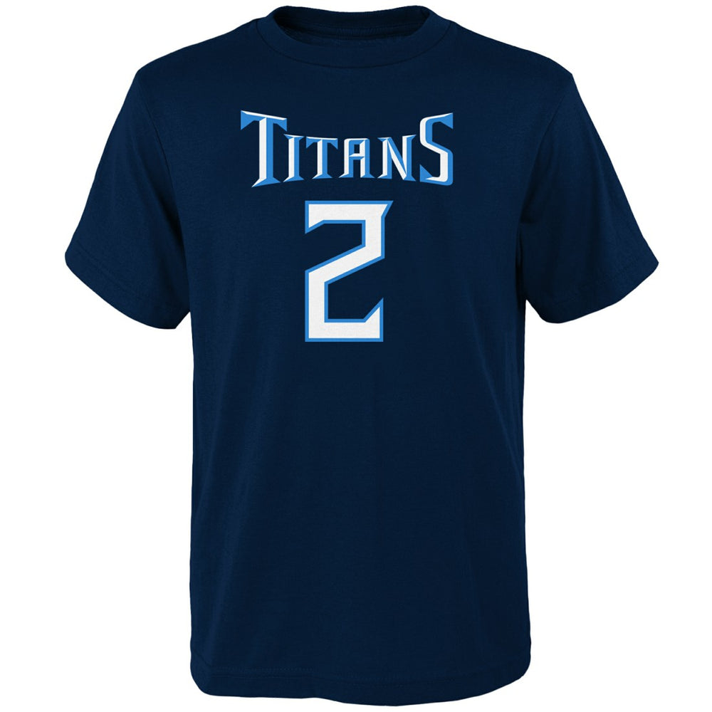 Julio Jones Tennessee Titans Youth Mainliner Player Name & Number T-Shirt - Navy T-shirts