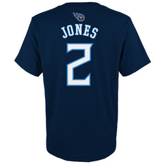 Julio Jones Tennessee Titans Youth Mainliner Player Name & Number T-Shirt - Navy T-shirts
