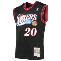 Eric Snow Philadelphia 76ers 2000/01 Hardwood Classics Swingman Jersey Black - Mitchell & Ness