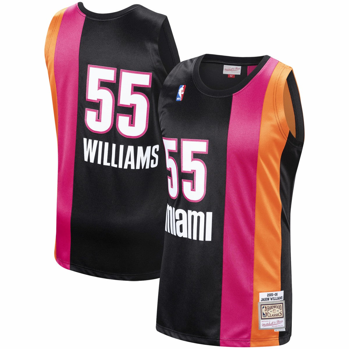 Jason Williams Miami Heat 2005/06 Hardwood Classics Swingman Jersey Black - Mitchell & Ness