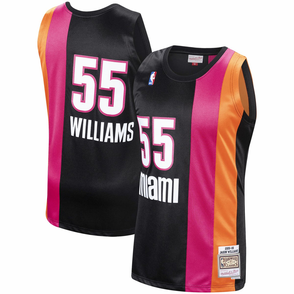 Jason Williams Miami Heat 2005/06 Hardwood Classics Swingman Jersey Black - Mitchell & Ness