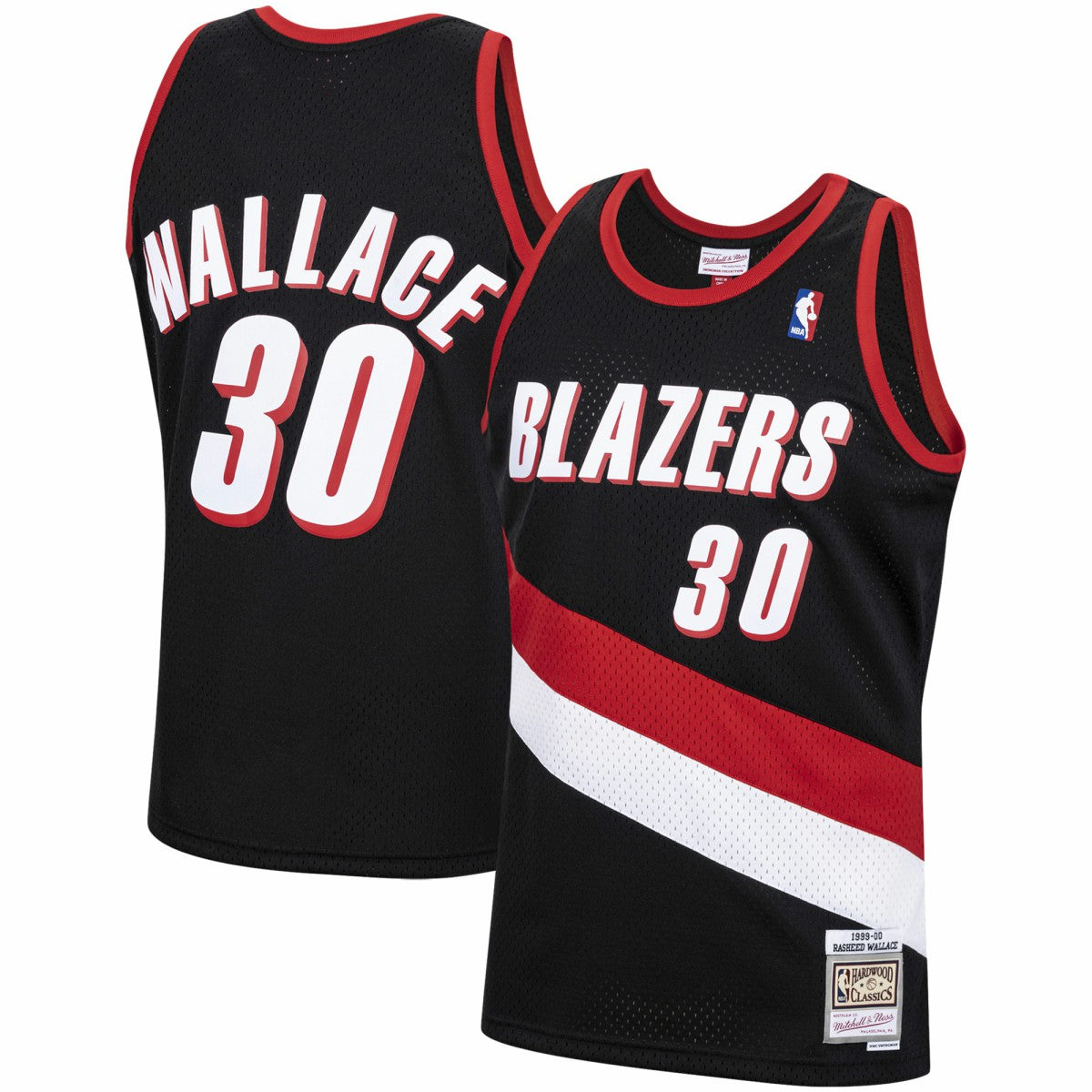 Rasheed Wallace Portland Trail Blazers 1999/00 Hardwood Classics Swingman Jersey Black - Mitchell & Ness