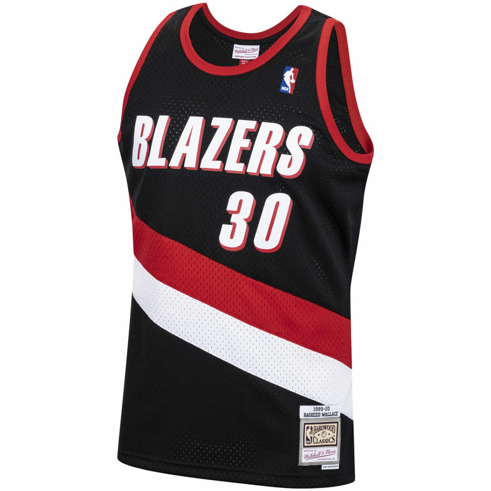 Rasheed Wallace Portland Trail Blazers 1999/00 Hardwood Classics Swingman Jersey Black - Mitchell & Ness