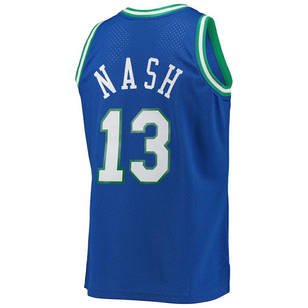 Steve Nash Dallas Mavericks 1998/99 Hardwood Classics Swingman Jersey Blue - Mitchell & Ness