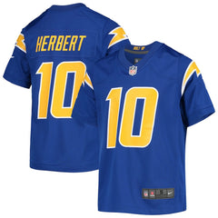 Justin Herbert Los Angeles Chargers Youth Game Jersey - Royal Jerseys