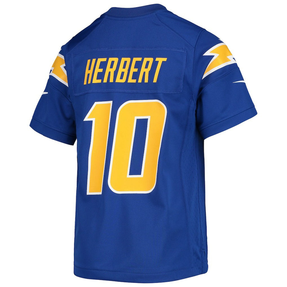Justin Herbert Los Angeles Chargers Youth Game Jersey - Royal Jerseys