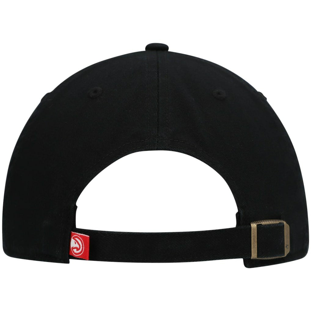 Atlanta Hawks '47 Core Logo Clean Up Adjustable Hat Black - 47 brand