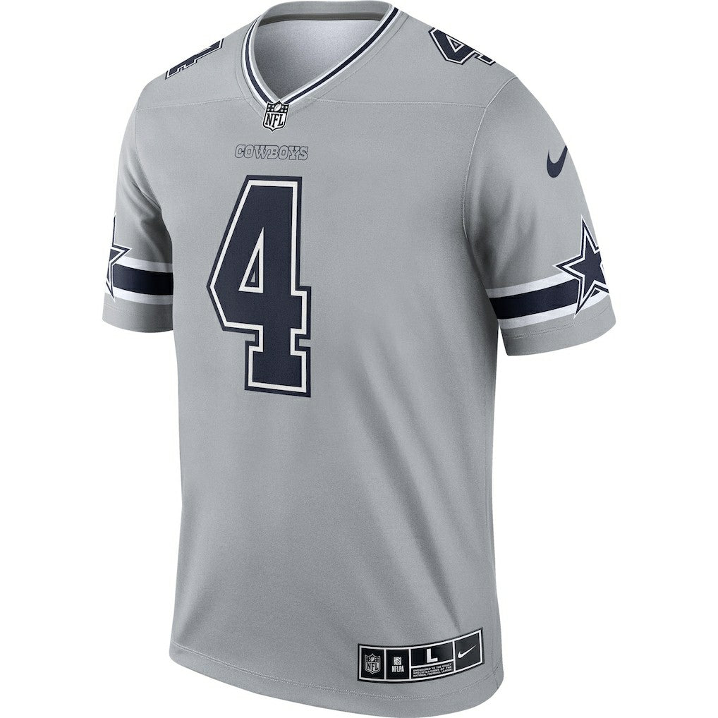 Dak Prescott Dallas Cowboys Inverted Legend Player Performance Top - Gray Tops