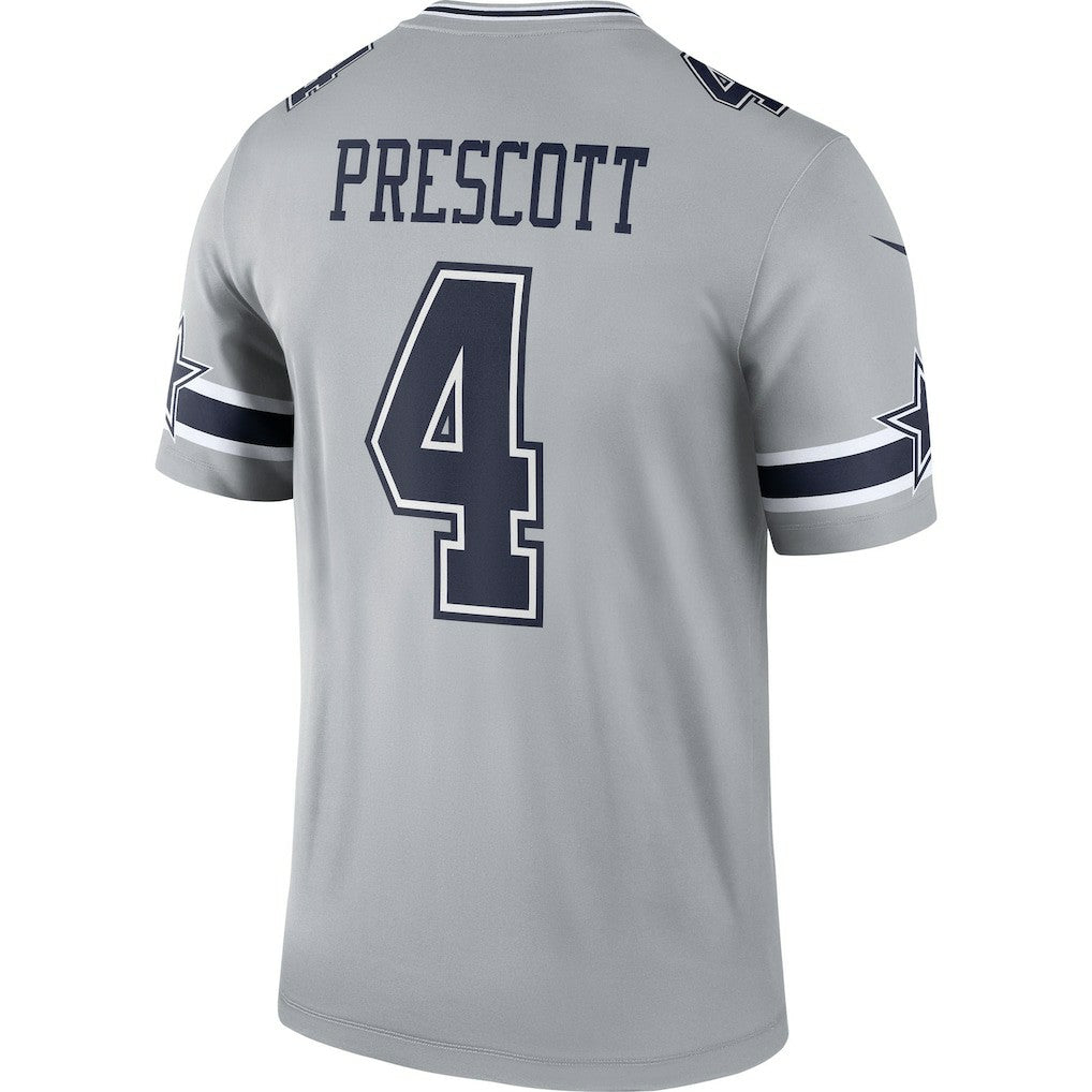 Dak Prescott Dallas Cowboys Inverted Legend Player Performance Top - Gray Tops