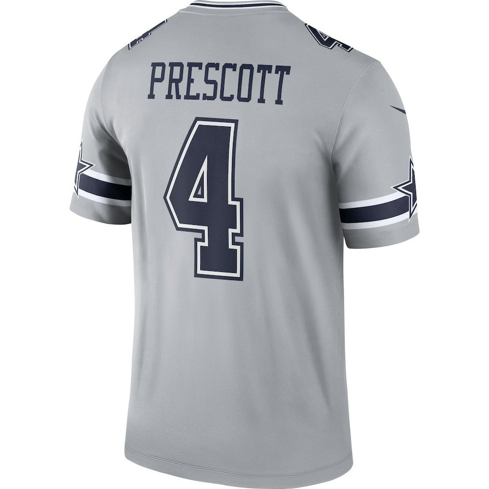 Dak Prescott Dallas Cowboys Inverted Legend Player Performance Top - Gray Tops