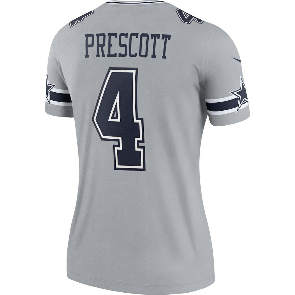 Dak Prescott Dallas Cowboys Women's Legend Player Performance Top - Gray Tops