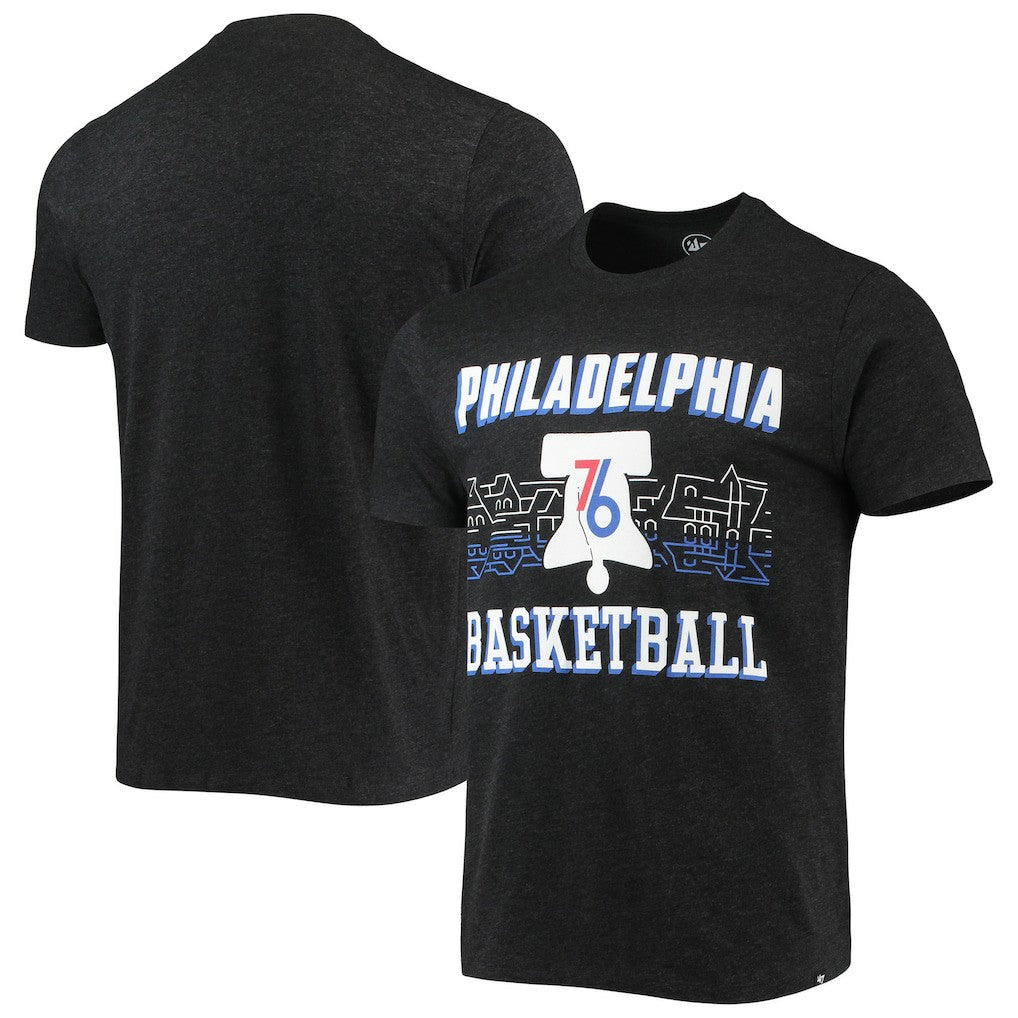 Philadelphia 76ers '47 City Edition Club T-Shirt Black - 47 brand